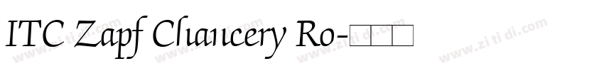 ITC Zapf Chancery Ro字体转换